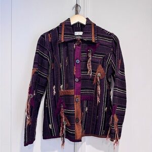 YAK MAGIK WOMENS JACKET BLAZER
Size Small UNIQUE‎ Made In NEPAL